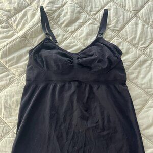 Kindred Bravely Sublime Maternity & Nursing Tank in Black Sz M
